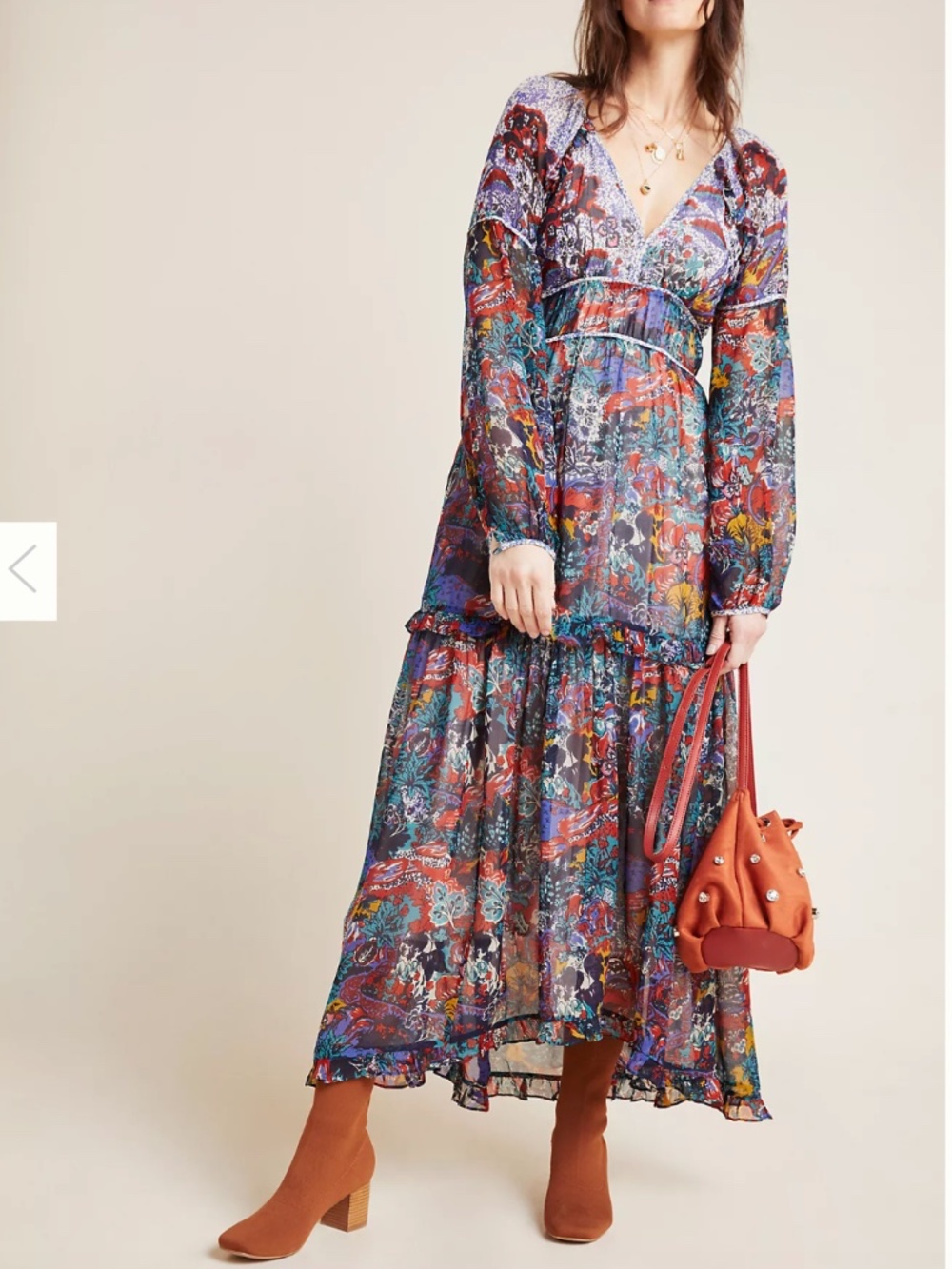 Anthropologie Annabella Maxi Dress